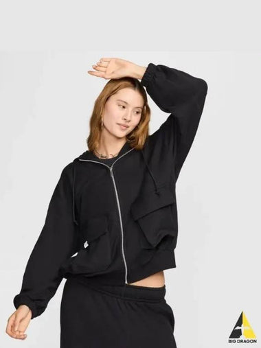 Women s Sportswear Dance Oversized Full Zip Hoodie 010 - NIKE - BALAAN 1