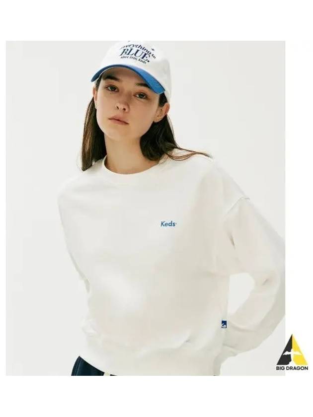 True Blue Essential Sweatshirt KD2POF1101FOWH - KEDS - BALAAN 1