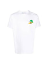 Men's Brush Arrow Slim Short Sleeve T-Shirt White - OFF WHITE - BALAAN 1