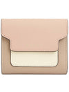 Saffiano Tri-Fold Half Wallet Pink - MARNI - BALAAN 2