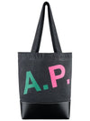 Axel Small Cotton Tote Bag Grey - A.P.C. - BALAAN 2