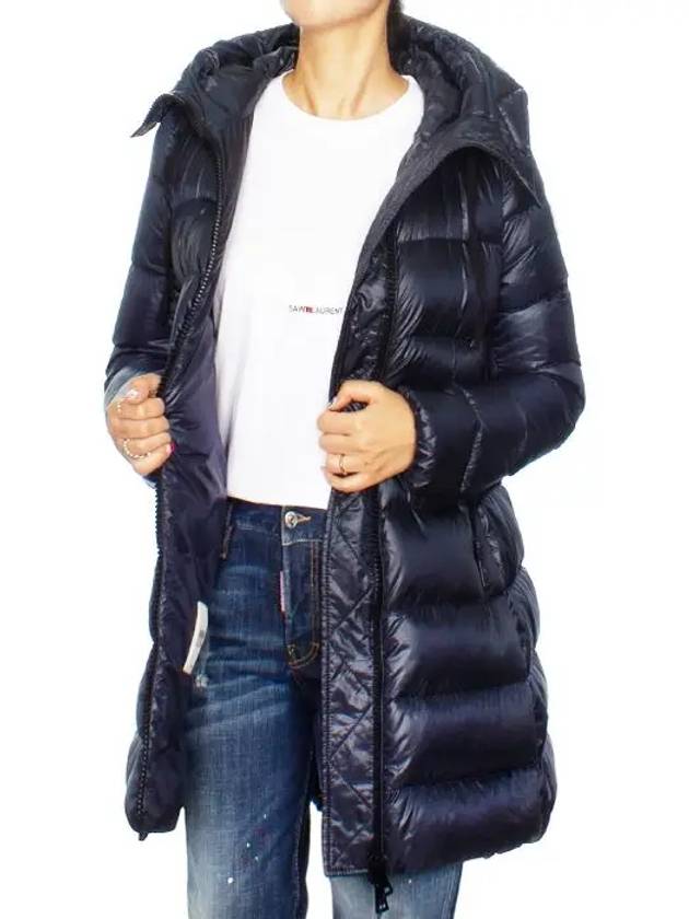 Suyen Down Long Padding Navy - MONCLER - BALAAN 4