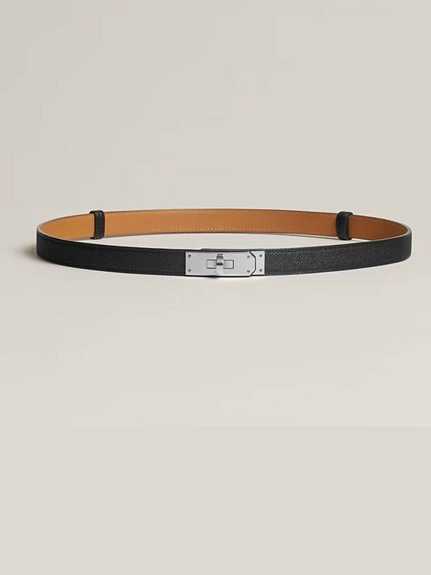 Kelly 18 Leather Belt Black - HERMES - BALAAN 2