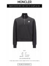 8G00022 899V4 998 Logo Patch Half Zipup Black Men's Zipup TLS - MONCLER - BALAAN 2