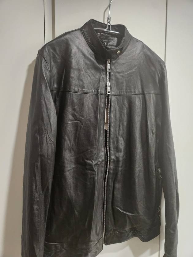 Round Neck Leather Biker Jacket - GIORGIO BRATO - BALAAN 3