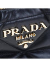 Nappa Leather Mini Bag with Topstitching Black - PRADA - BALAAN 6