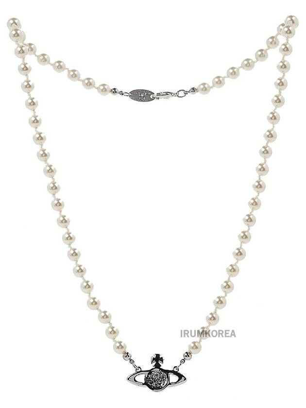 Mini Bas Relief Pearl Necklace Cream - VIVIENNE WESTWOOD - BALAAN 3