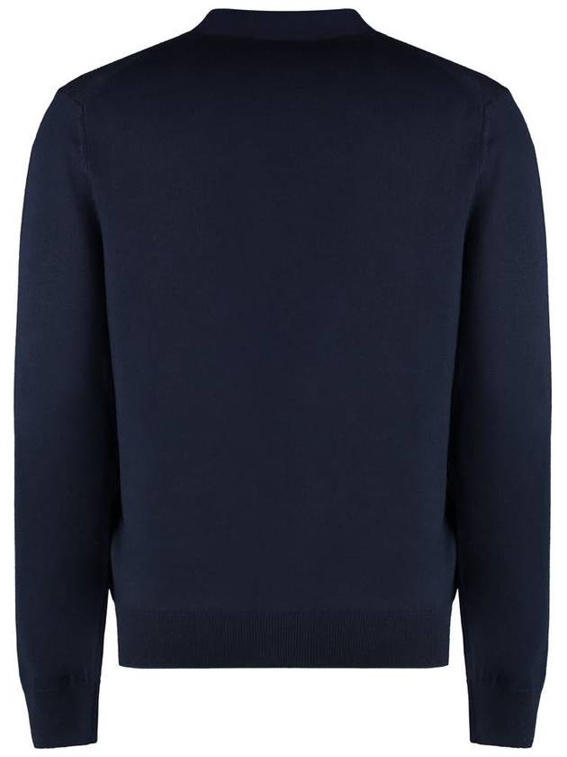 Bold Fox Head Patch Regular Cardigan Navy - MAISON KITSUNE - BALAAN 3