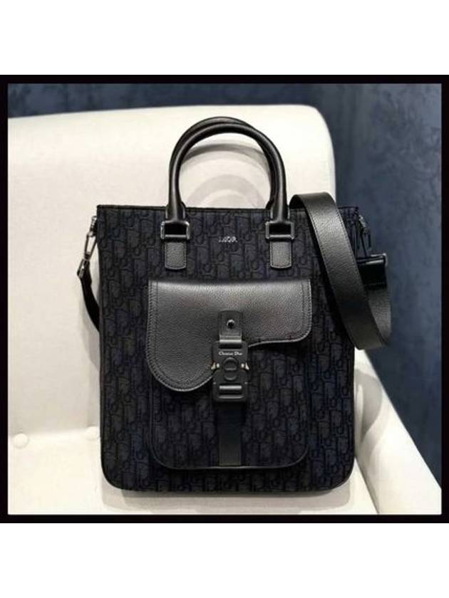 Saddle Bag Tote Bag Black - DIOR - BALAAN 2