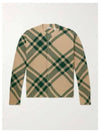 Check Pattern Intarsia Knit Cardigan Green - BURBERRY - BALAAN 2