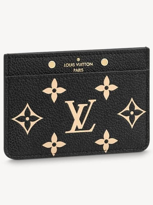 Monogram Empreinte Leather Card Wallet Black - LOUIS VUITTON - BALAAN 2