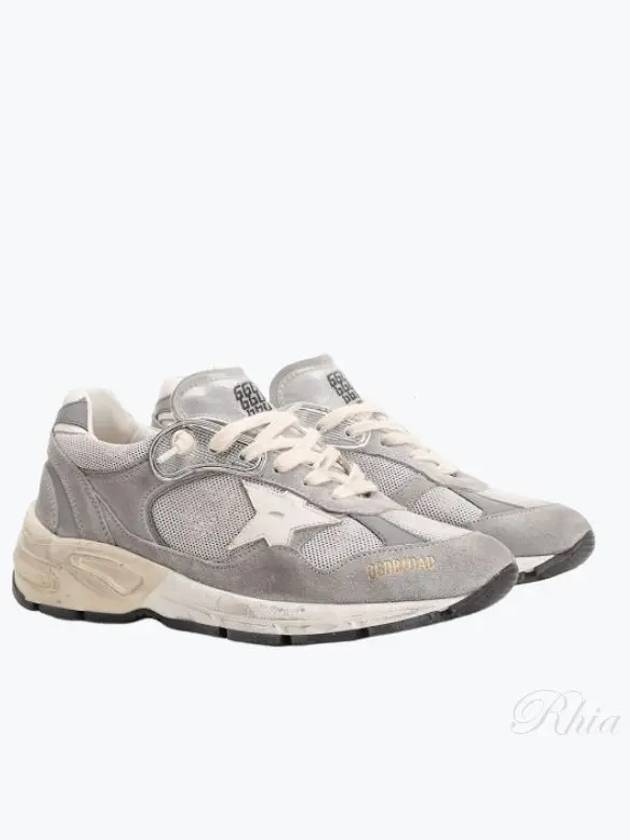 Dad Running Suede Sneakers Grey - GOLDEN GOOSE - BALAAN 2