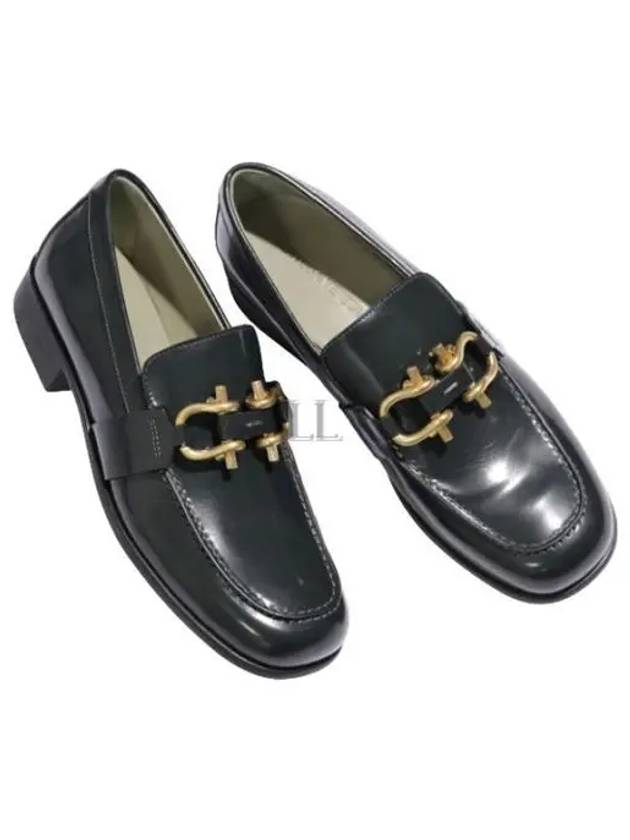 Leather Loafers Dark Green - BOTTEGA VENETA - BALAAN 2