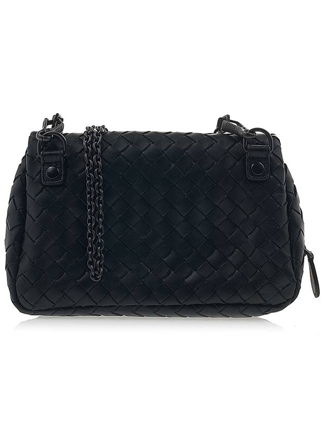 Intrecciato Nappa Chain Mini Shoulder Bag Black - BOTTEGA VENETA - BALAAN 4