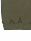 Men's I4SN05KH Utopia Vintage Jacquard Short Sleeve Knit Khaki - IOEDLE - BALAAN 5