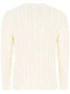 Embroidery Logo Cable Knit Top Ivory - POLO RALPH LAUREN - BALAAN 4