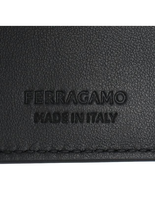 Metal Logo Half Wallet Black - SALVATORE FERRAGAMO - BALAAN 8