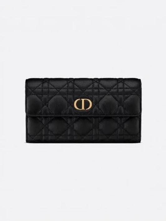 Caro Orchid Long Wallet Black - DIOR - BALAAN 2