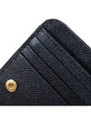 Monogram Grained Leather Zipper Half Wallet Black - SAINT LAURENT - BALAAN.