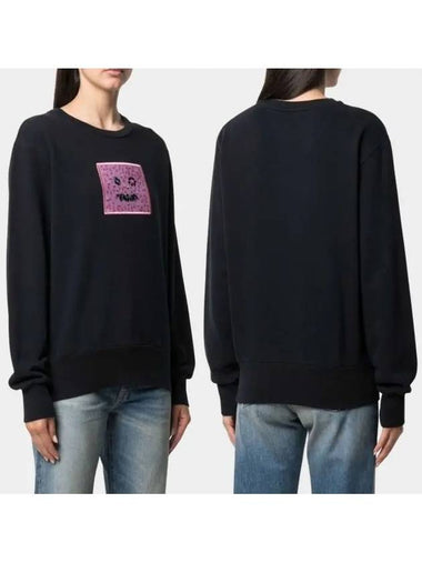 Acne Beads Face Sweatshirt AI0097 900 - ACNE STUDIOS - BALAAN 1