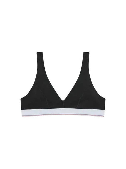 Ribbed logo banding bralette black - ALEXANDER WANG - BALAAN 1