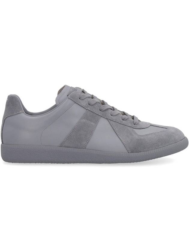 Men's Replica Leather Suede Low Top Sneakers Grey - MAISON MARGIELA - BALAAN 1