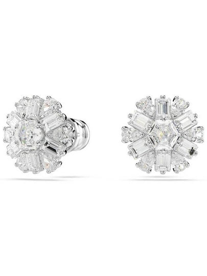 Idyllia Stud Earrings Silver - SWAROVSKI - BALAAN 2