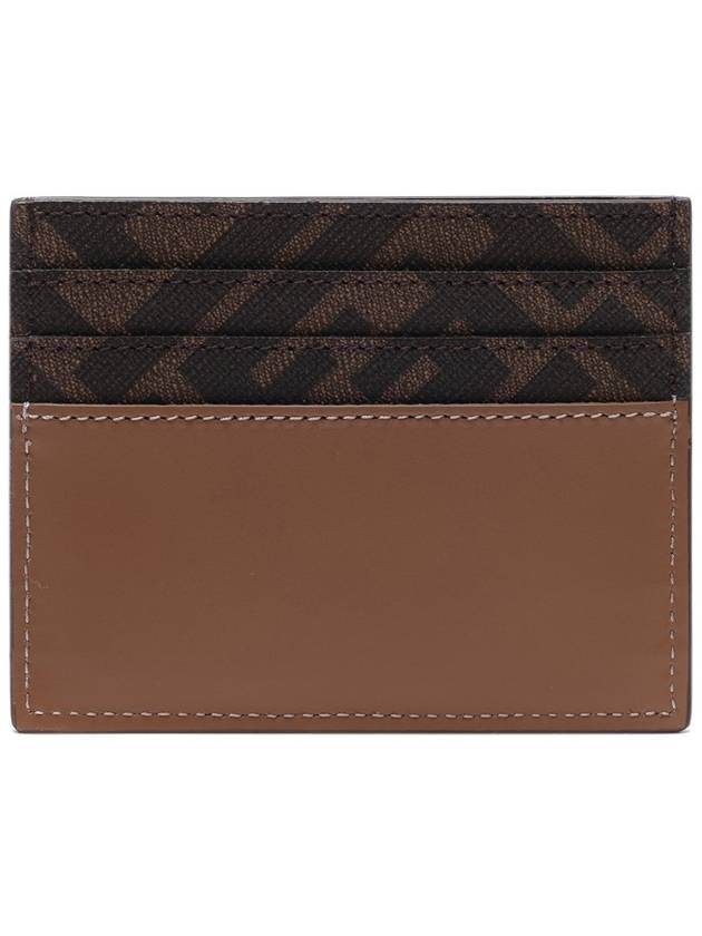 FF square leather card wallet beige - FENDI - BALAAN 5