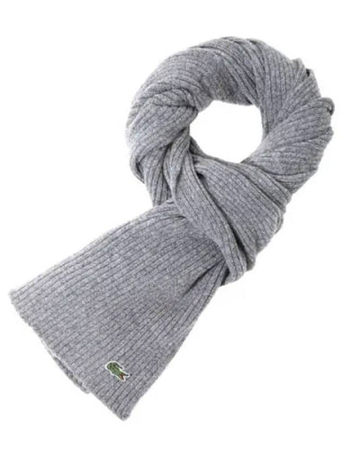 ribbed wool scarf - LACOSTE - BALAAN 1