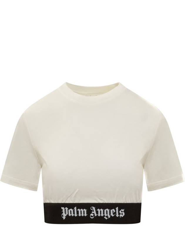 Short Sleeve T-Shirt PWAA051S24JER001 0310 White - PALM ANGELS - BALAAN 2