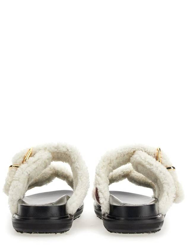 pershearring-trimmed Fussbet sandals - MARNI - BALAAN 4