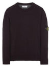 Compass Motif Crew Neck Regular Fit Cotton Knit Top Navy - STONE ISLAND - BALAAN 2