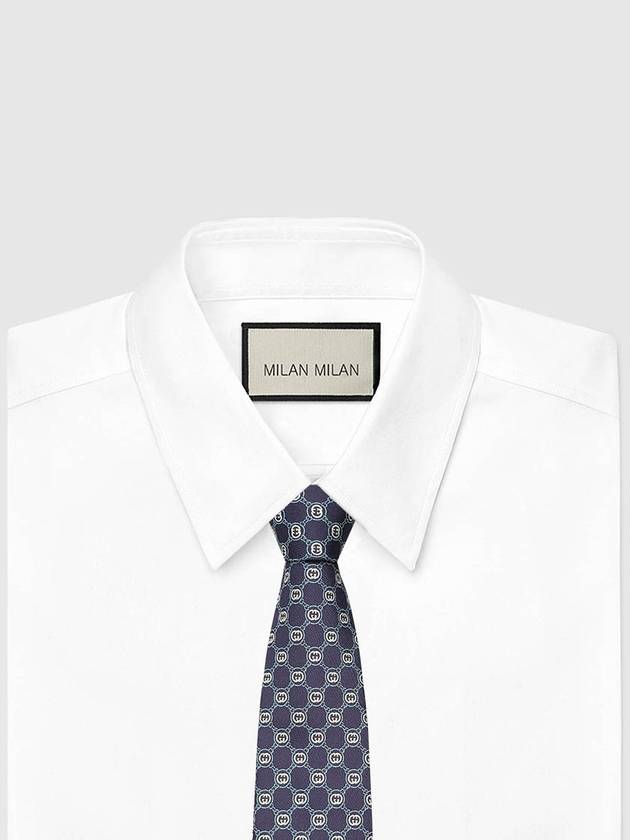 Interlocking tie navy 695407 4E002 4169 - GUCCI - BALAAN 2