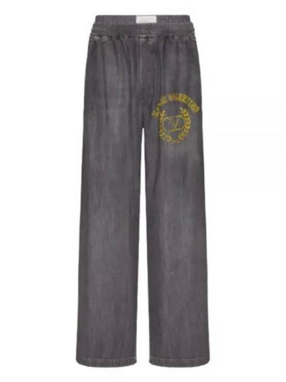 Logo Print Jeans Grey - VALENTINO - BALAAN 2