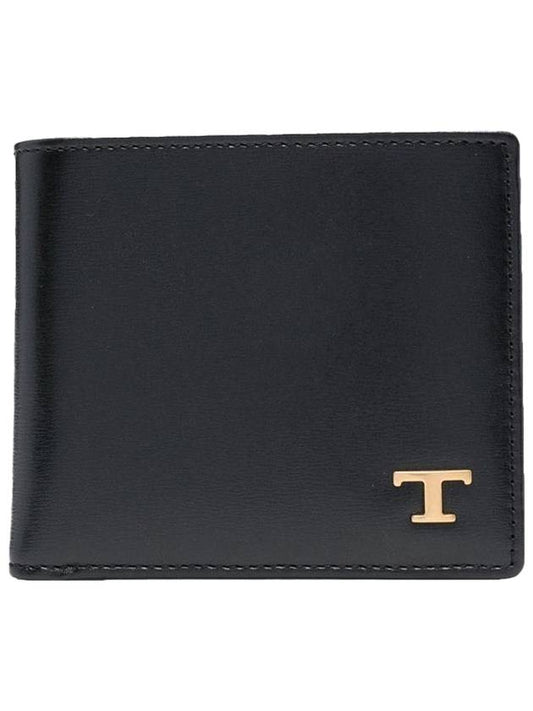 Timeless T Logo Bicycle Wallet Black - TOD'S - BALAAN.