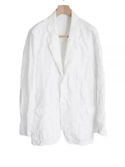 24 WRINKLED WASHED FINX TWILL JACKET white A24SJ01FW Wrinkle - AURALEE - BALAAN 1