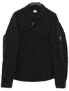 Chrome-R Zip-Up Over Long Sleeve Shirt Black - CP COMPANY - BALAAN 2