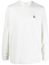 Logo Long Sleeve T-Shirt White - MONCLER - BALAAN 2