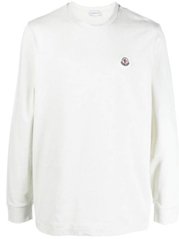 Logo Long Sleeve T-Shirt White - MONCLER - BALAAN 2