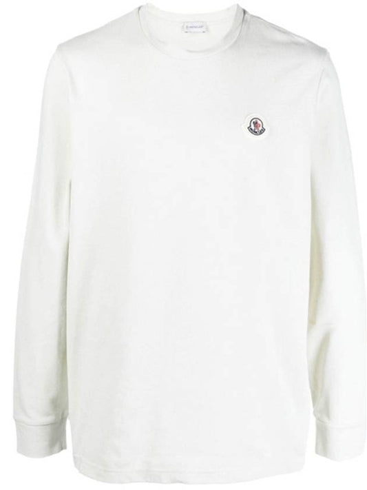 Logo Long Sleeve T-Shirt Off White - MONCLER - BALAAN 2