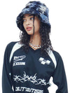 Navy Blue ECCOfur Bucket Hat - DILETTANTISME - BALAAN 1