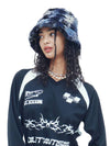 Navy Blue ECCOfur Bucket Hat - DILETTANTISME - BALAAN 1