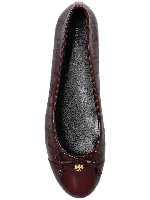 Tory Burch Leather Ballet Flats, Women's, Burgundy - TORY BURCH - BALAAN 6