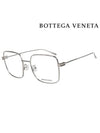 Eyewear Square Metal Eyeglasses Ruthenium - BOTTEGA VENETA - BALAAN.