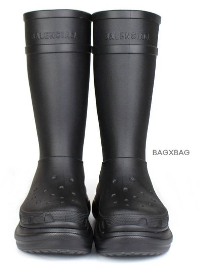 Crocs Collaboration Rubber Boots Rain Black BA22SH004 - BALENCIAGA - BALAAN 2