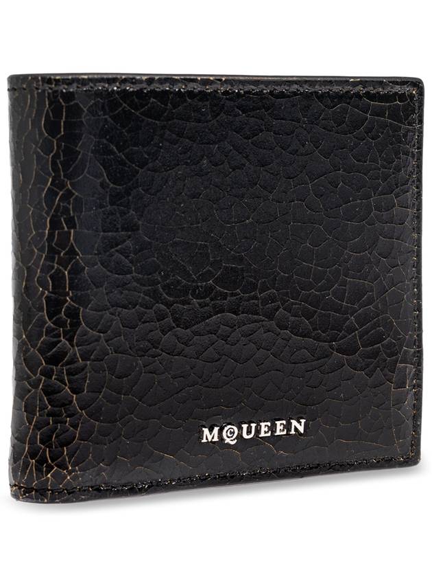 Alexander McQueen Leather Wallet, Men's, Black - ALEXANDER MCQUEEN - BALAAN 4