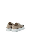 Suede Low Top Sneakers Beige - BRUNELLO CUCINELLI - BALAAN 4