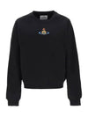 ORB Logo Crewneck Sweatshirt Black - VIVIENNE WESTWOOD - BALAAN 3