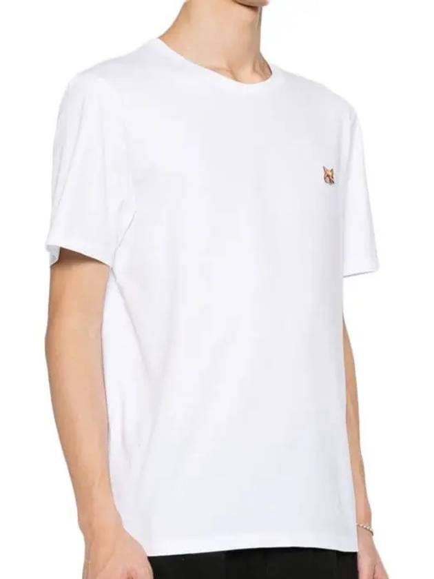 Fox Head Patch Classic Short Sleeve T-Shirt White - MAISON KITSUNE - BALAAN 3