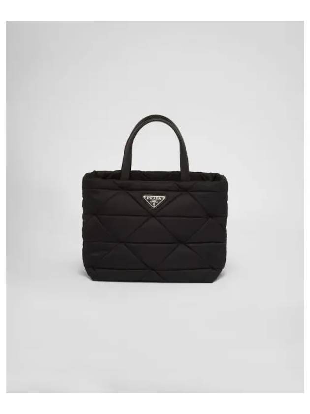 Triangle Logo Re-Nylon Padded Tote Bag Black - PRADA - BALAAN 2